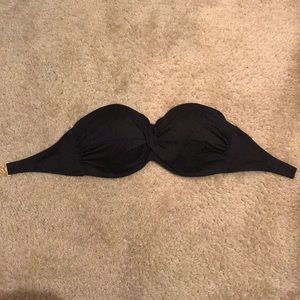 Black VS bandeau bathing suit top